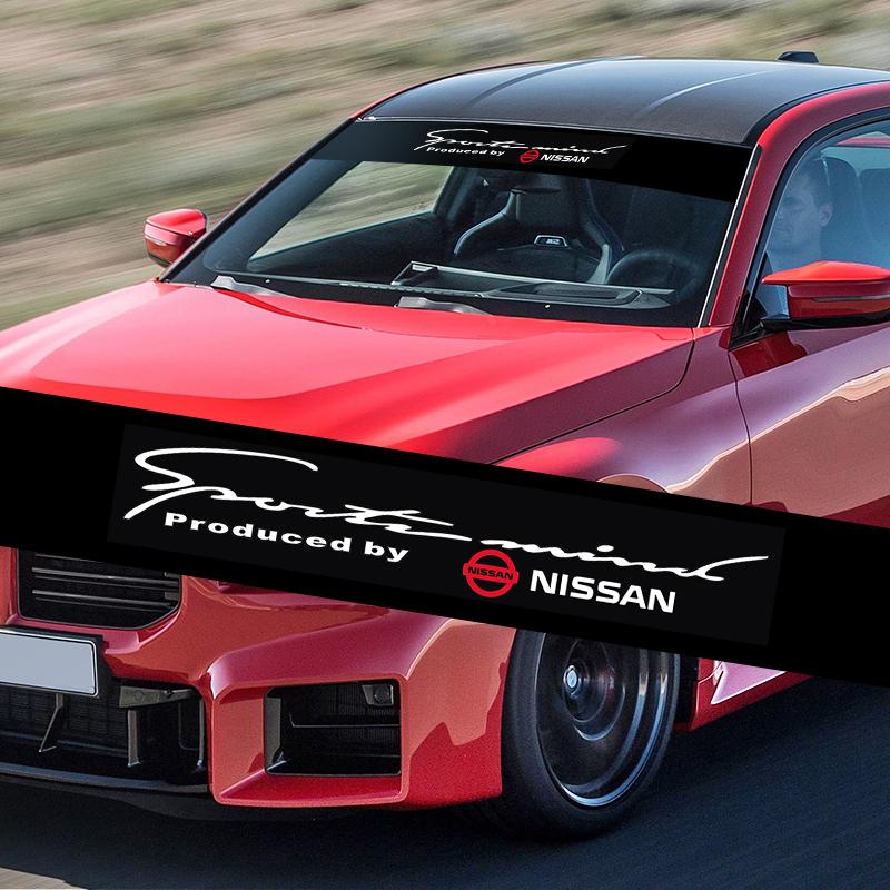 Car Front Windshield Stickers Front and Rear Decorative Decals Sticker For Nissan X J10 J11 Trail Tiida Juke Teana Pulsar Altima