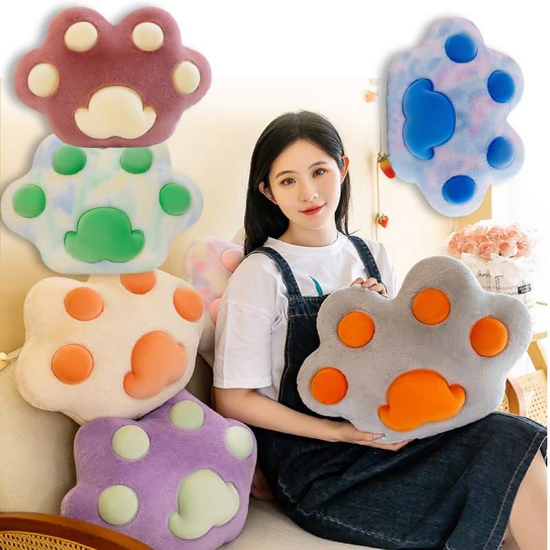 Creative Plush Toy Cat Claw Pillow Cartoon Tiger Bear Paw Stuffed Animal Girls Festival Gift Wholesale