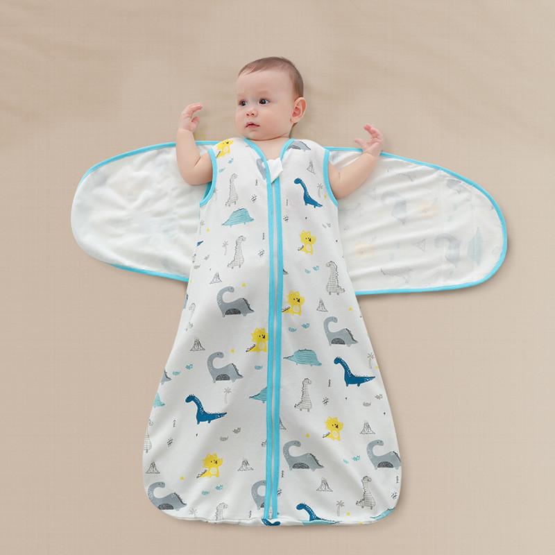 Dinosaur Baby Sleep Sack With Breathable Cotton For Newborns And Toddlers