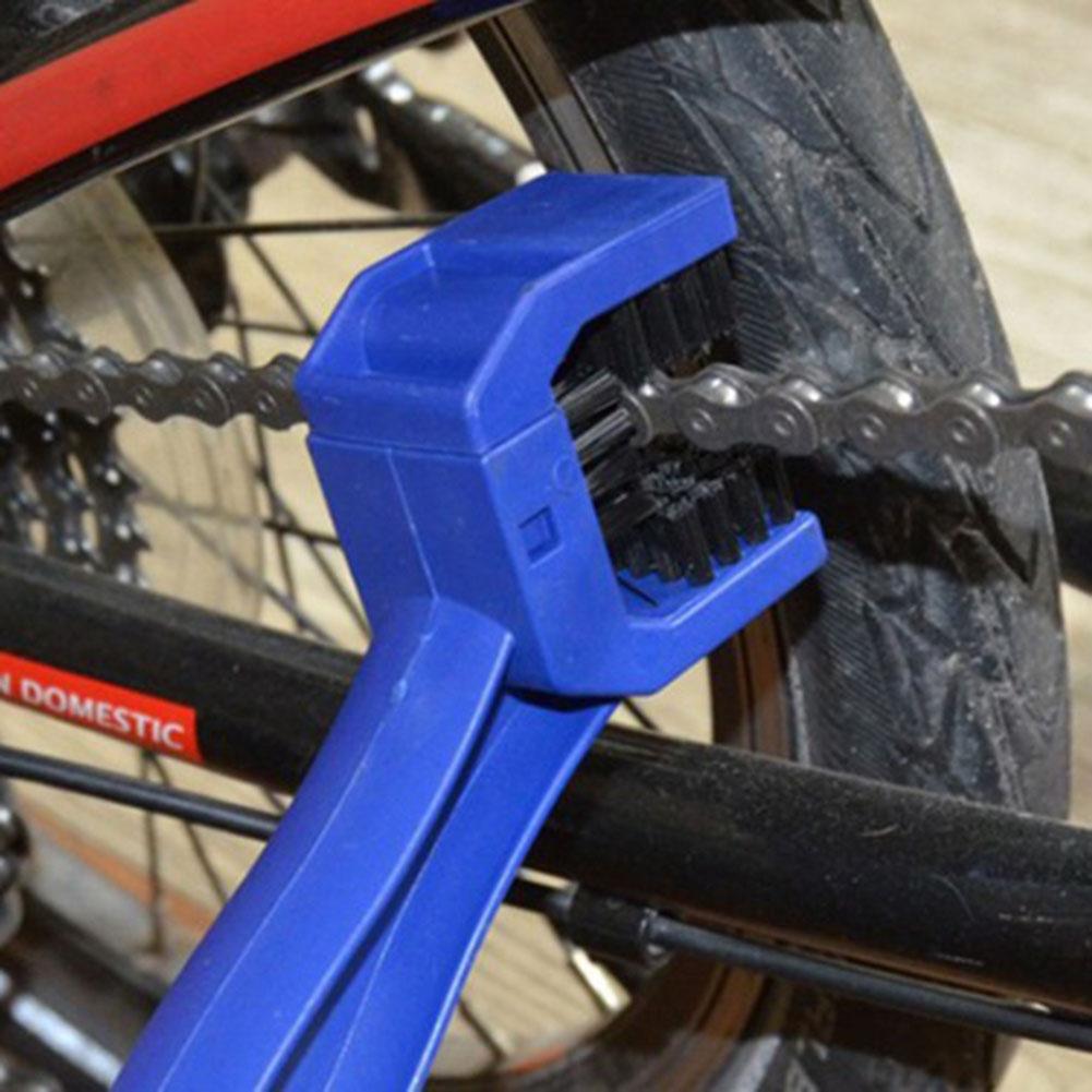 Motorcycle Cover Chain Brush Cleaner Dual Heads For Kawasaki ZZR600 Z900 Z650 VERSYS 1000 VULCAN S 650cc Z750 Z750S Universal