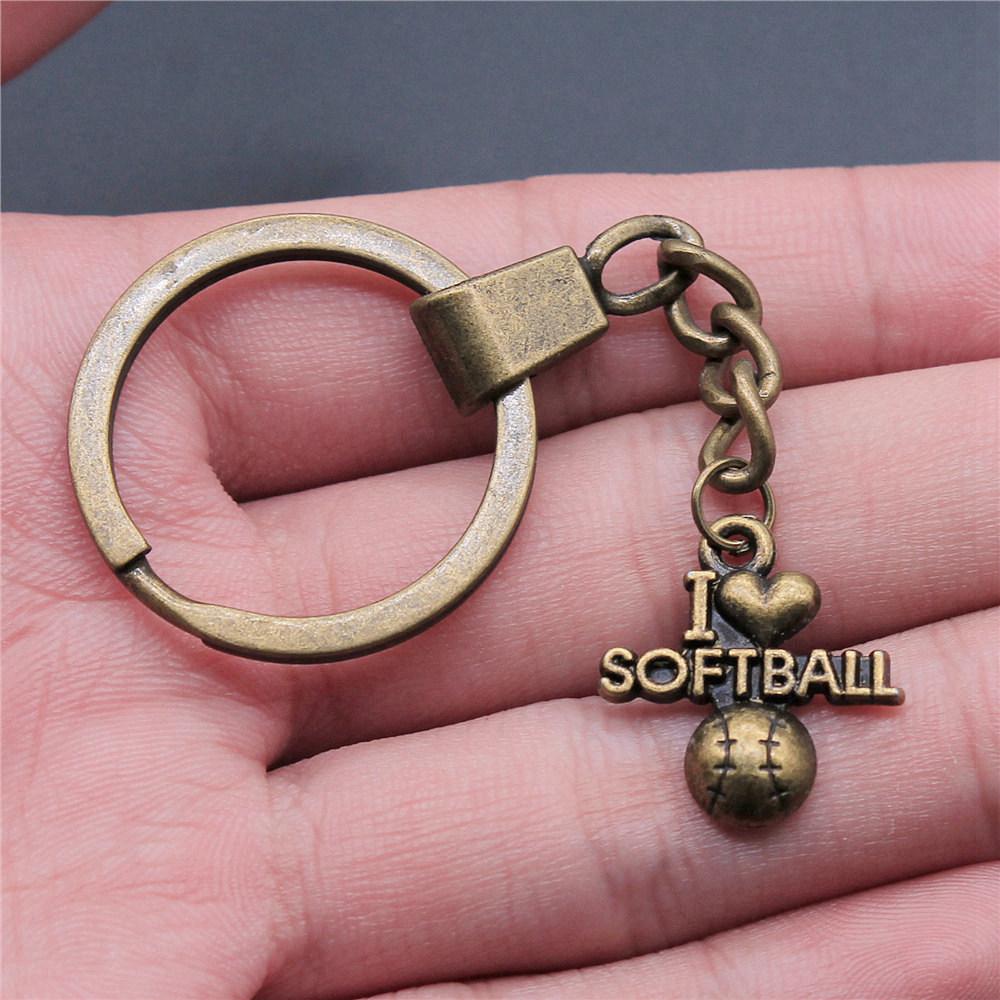 30mm Keychains Peach Heart Tags Wedding Jewelry Findings QY034