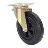 Caster Industrial Rubber No Noise Plate Swivel Caster Wheel Replacement for Cart Workbench 8inch 440lbs