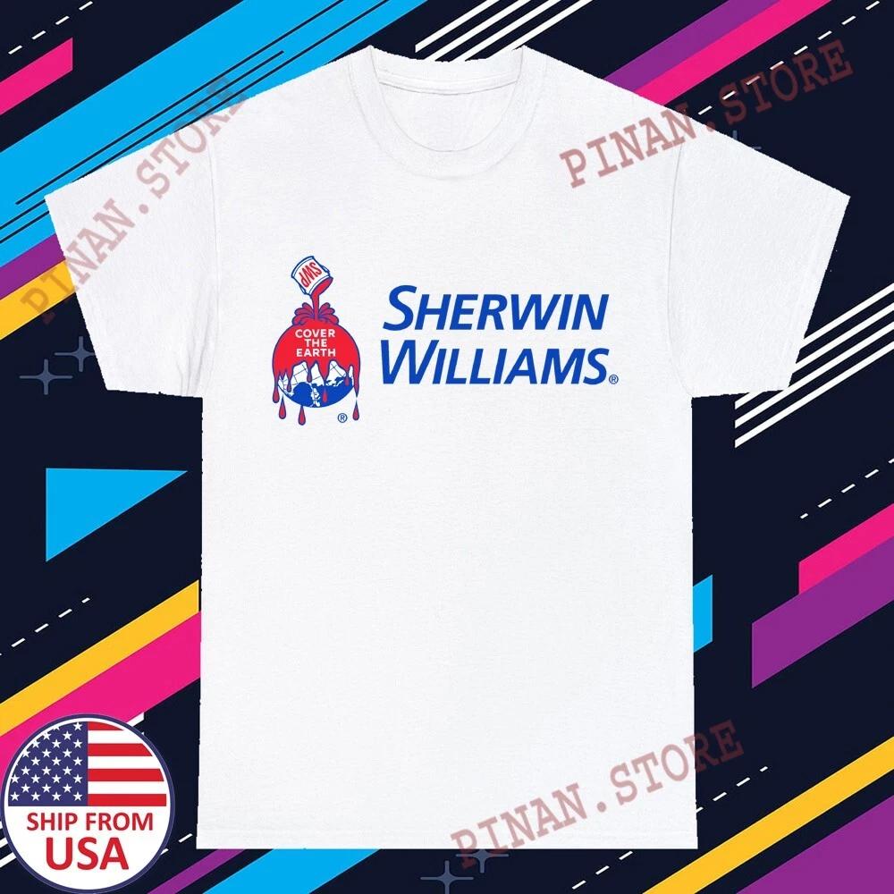 Sherwin Williams Paints Men s White Grey Size S-5XL L