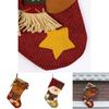Christmas Stocking Handmade Nonwoven Santa Sock For Party Decor Gift For Friends