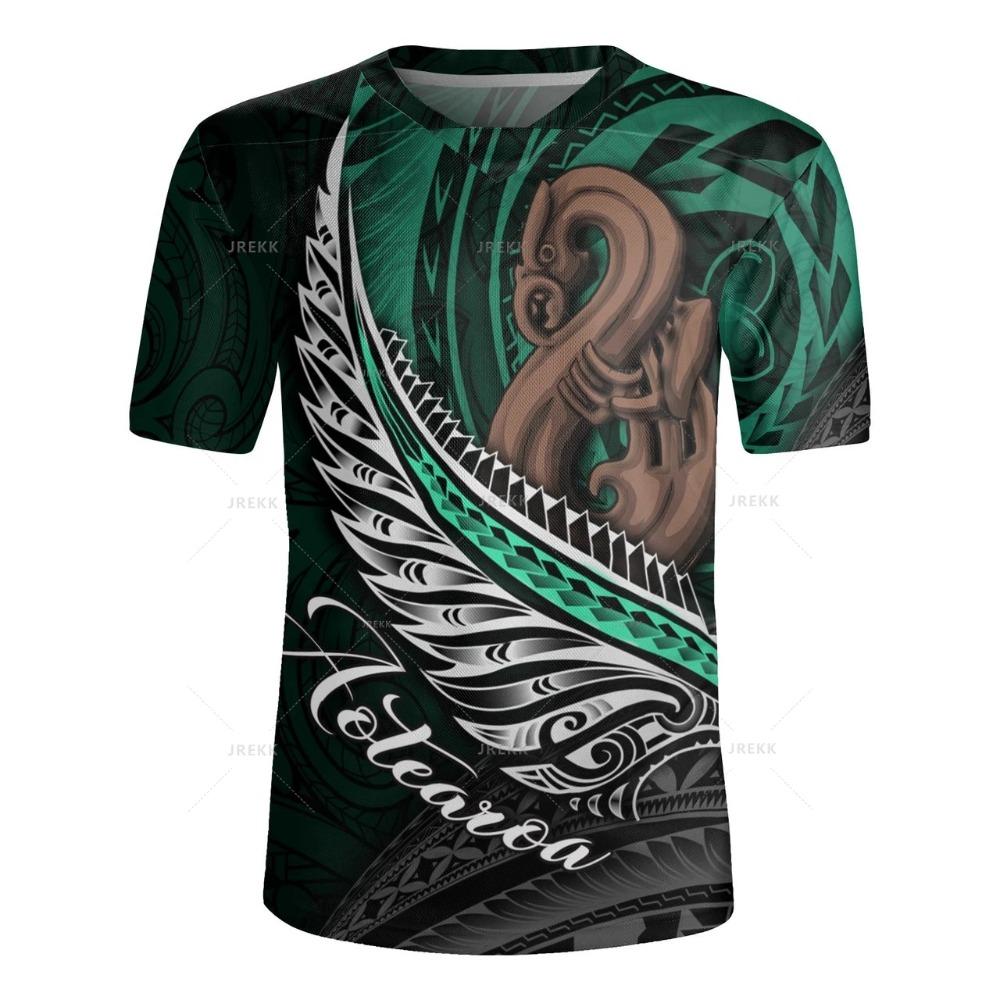3D Printed New Zealand Rugby-Jersey Silver Fern Flag Styles V Neck T Shirt NZ Jersey V-Neck T-Shirts Men Cool Short Sleeves Tees