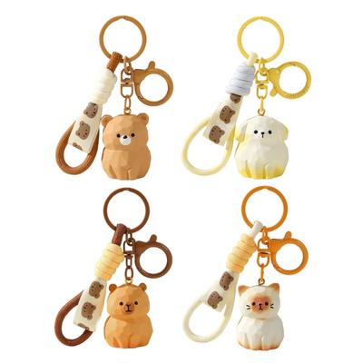 Multipurpose Animal Shaped Bag Ornament Resin Craft Pet Design Bag Charm Portable Fashionable Christmas Gift