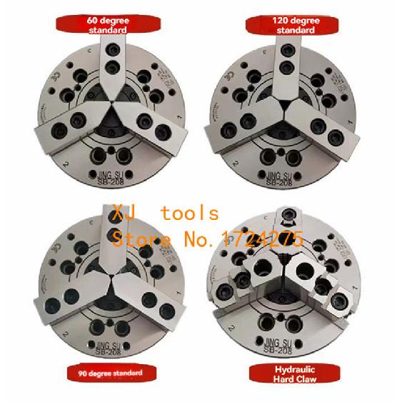 HOT Soft Claw Oil Pressure For Lathe 5 inch 6 inch 60/90/120 Degree Hydraulic Oil Pressure Chuck Soft Claw Mechanical CNC Lathes Tire Chucks 1