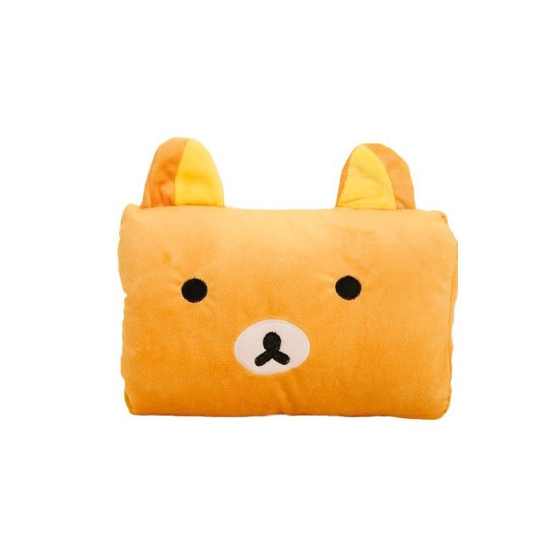 Cartoon Animal Plush Hand Warmer Cushion - Non-Electric Soft Pillow Gift for Kids & Toddlers