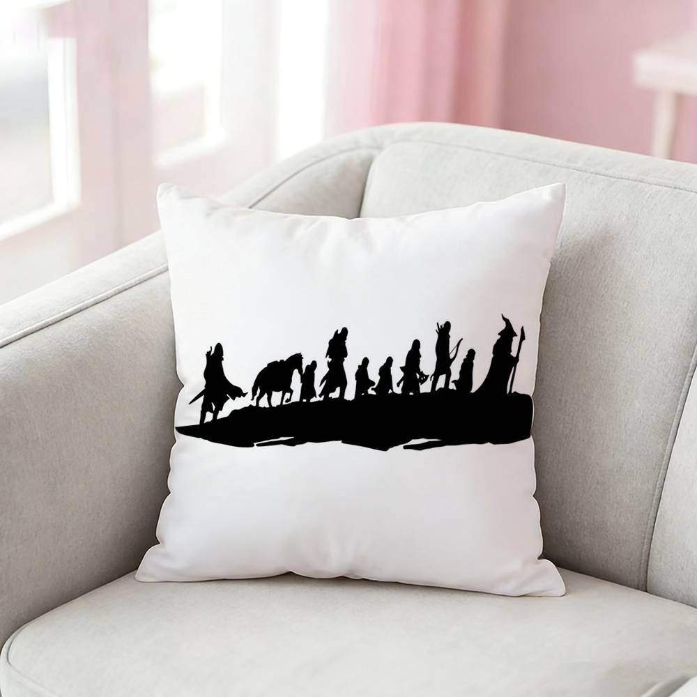 L-Lords Of The R-Ringes Pillow Case Pattern Printed Pillowcase For Living Room Sofa Cushion Cover