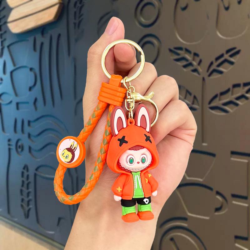 Cartoon Cute Labubu Coin Purse & Keychain Card Holder – Children's Gift & Earphone Bag