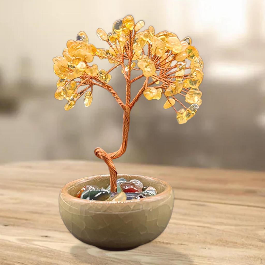 Ceramic Money Tree Sculpture for Prosperity And Collecting