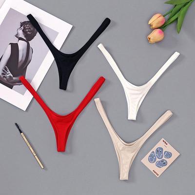Mei Chun Fei Deep V Thong - Sexy, Breathable, Crotch-Binding, Thin Strap Sportswear for Women.