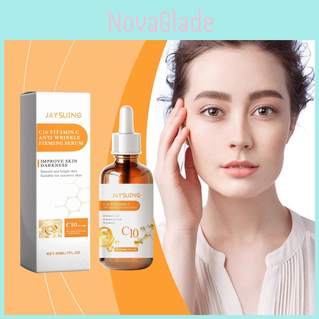 Jaysuing C10 Facial Care Essence Hydrating Moisturizing Brightening And Firming Serum 30ml