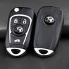 2/5/10PCS 14MM 3D Aluminum Car Key Shell Stickers For Hyundai Accent Elantra Tucson Azera GDI i20 i30 Auto Key Remote Fob Decals C1