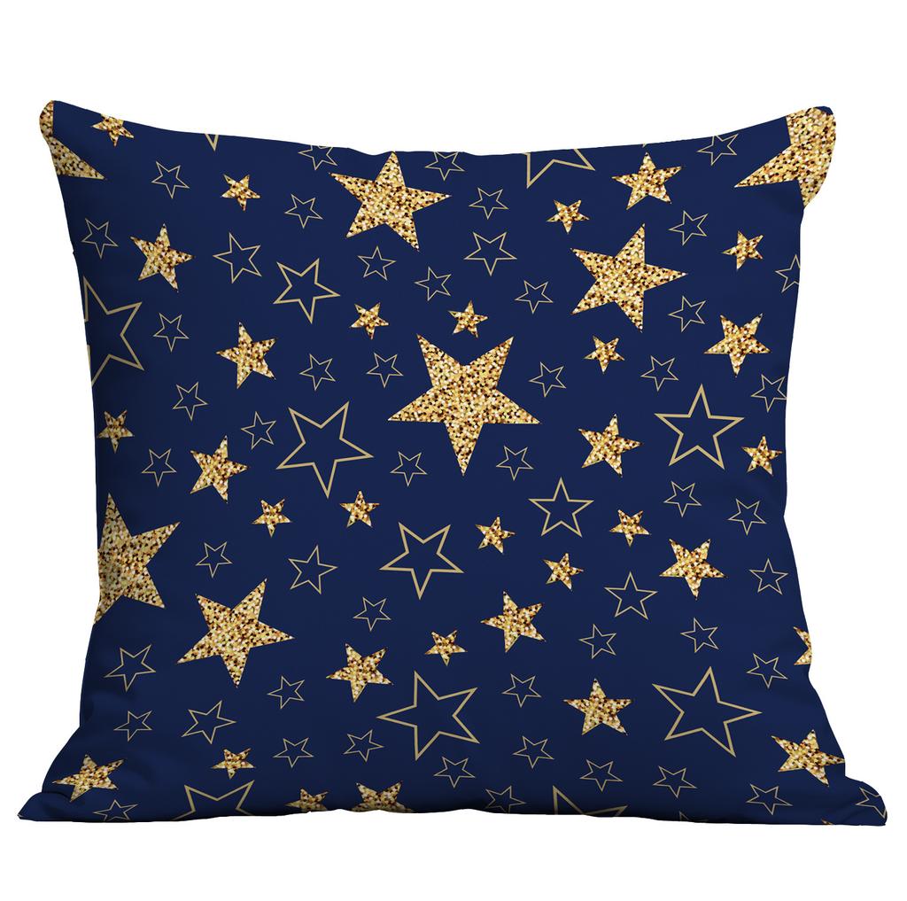 Fünfzackige Sterne und Streifen Bunte Flaggen Kissenbezug Zuhause Sofa Kissenbezug