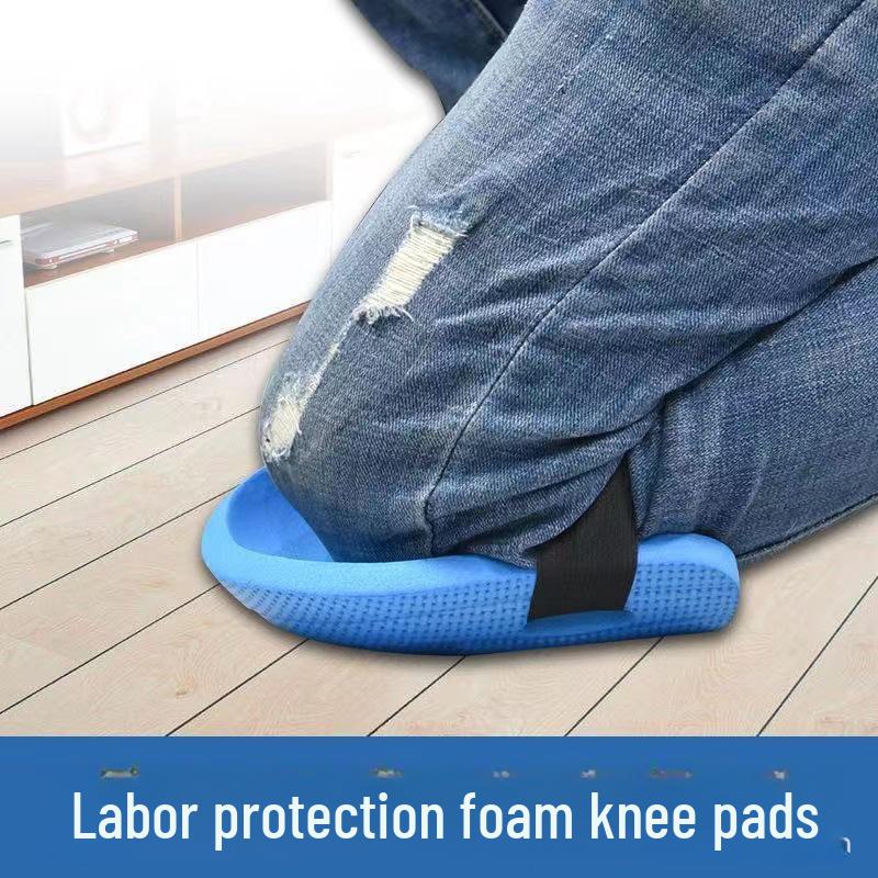 Construction Site Knee Pads with Enhanced Thickness, Men's Leg Sleeves for Kneeling Joint Protection. New Design Without Squeezing Legs.