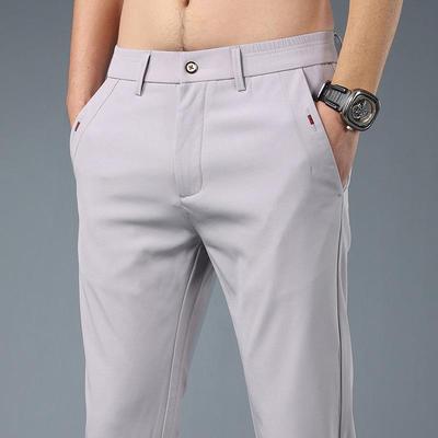 Sommerliche Stretchhose im koreanischen Stil, Slim Fit, für Männer und Jungen - Lässig, glatt, staubabweisend, modischer Trend.