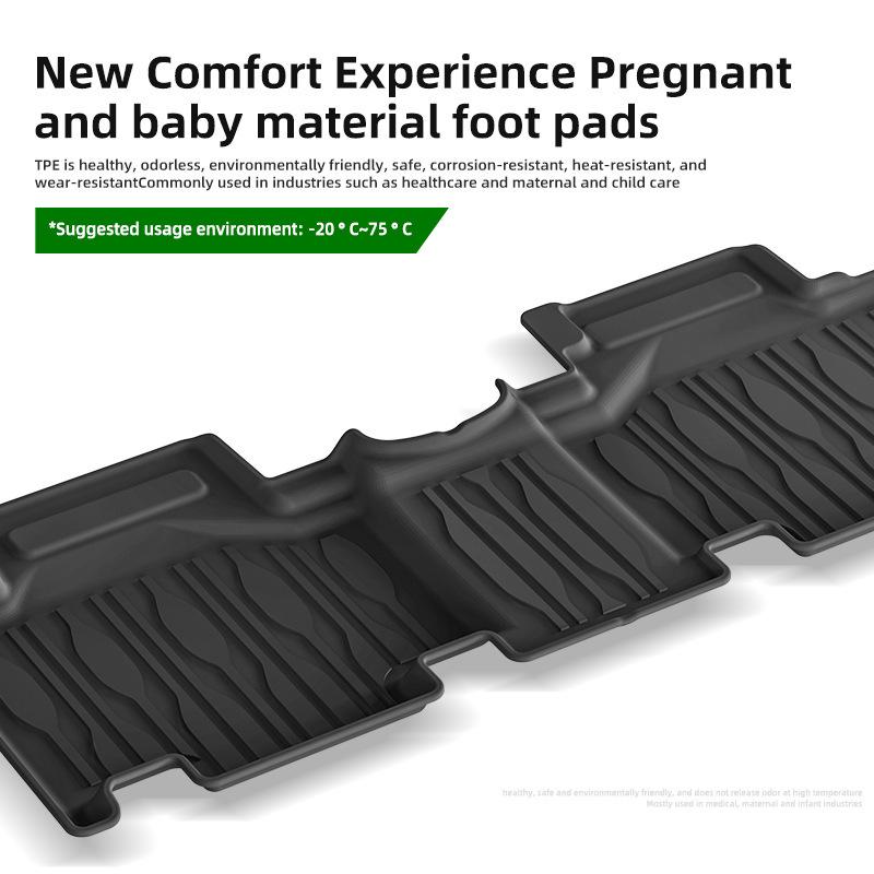 2024 BYD M6 Dedicated TPE Floor & Trunk Mats, Dirt-Resistant, LHD/RHD Compatibility
