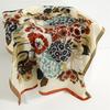 French pastoral flower new square scarf spring and summer imitation silk temperament versatile flower silk scarf women's thin scarf sun protection tow