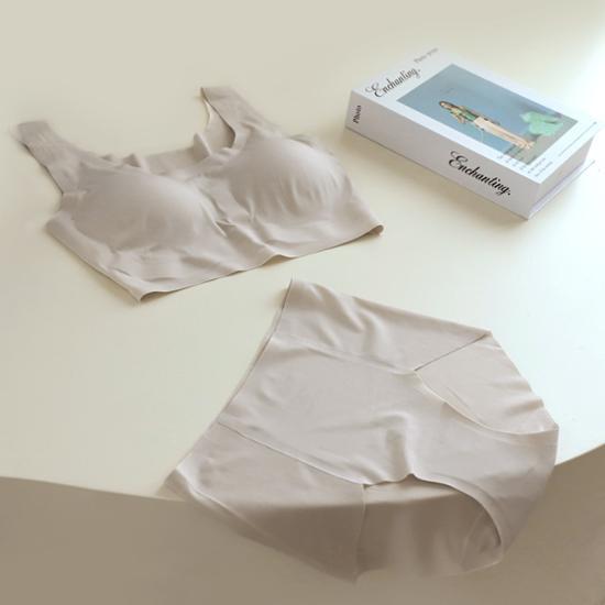 Skinny Five Sheer Bra & Panties Organic Special Set (Skin Set/Black Set)