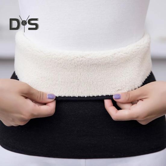 Warm Cashmere Waist Warmer Winter Thermal Lower Back Support Lumbar Stomach Protection Band for Women Menstrual Pain Relief