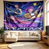 Custom Name Personalized Demon Hunters Kpop Print Tapestry, Wall Art Decor, Bedroom, Dorm, Apartment, LivingRoom, Party Backdrop, Gift for Birthday