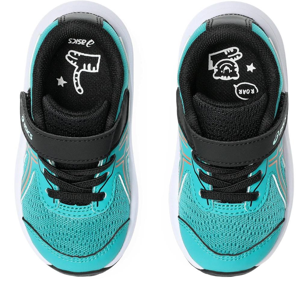 Asics CONTEND 9 TS Buty do biegania Rozmiar 403 2E, 1014A339, Junior, (Fale Turkusowo-Czarna), 13.0 cm,