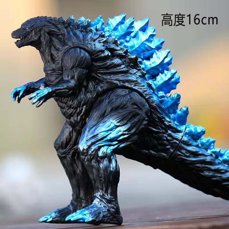 18CM Godzilla VS King Kong 3 Têtes Drago King Ghidorah Gorille Godzilla Colle Souple Figurine d'Action Jouet de Collection