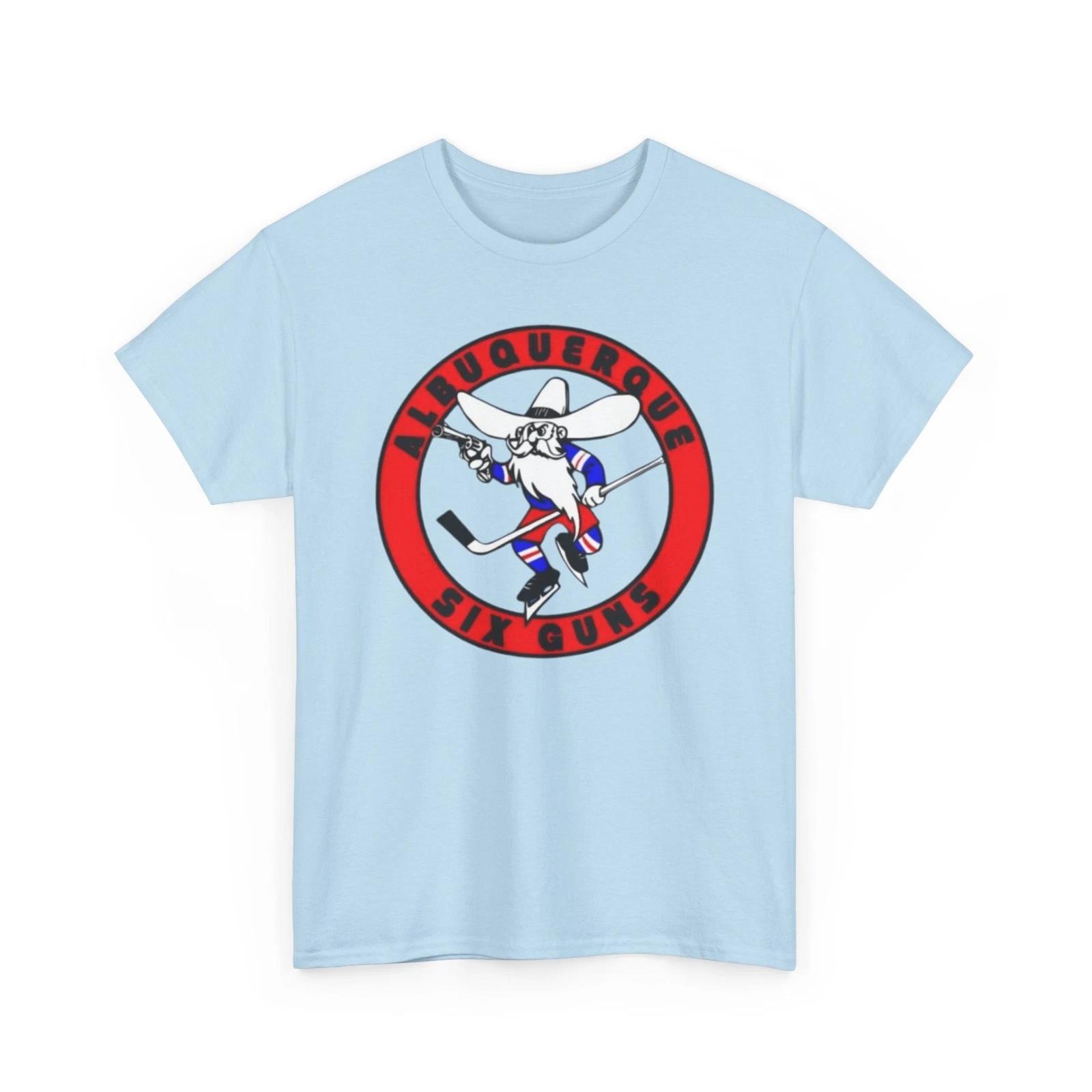 Albuquerque Six Guns Defunct CHL Ice Hockey Team Printed T shirt 2XL