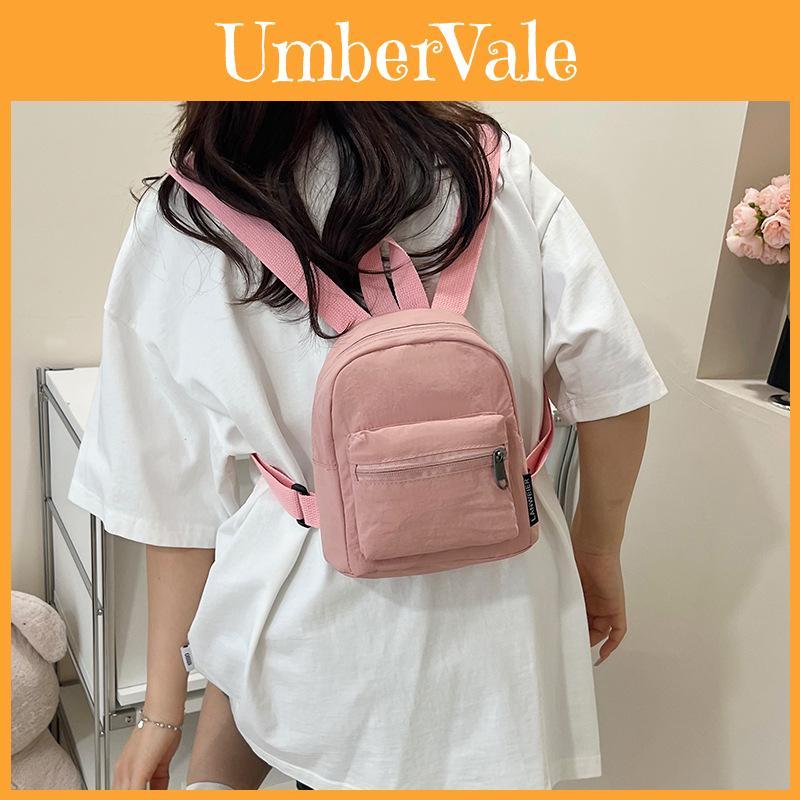 Minimalist Women Casual Small Backpack With Fabric For Daily Use
