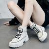 Fashion Sneakers Women Genuine Leather Shoes Thick Sole 3.5cm Soft Comfort Cow Leather Brand Ladies White Shoes for Daily Wear
