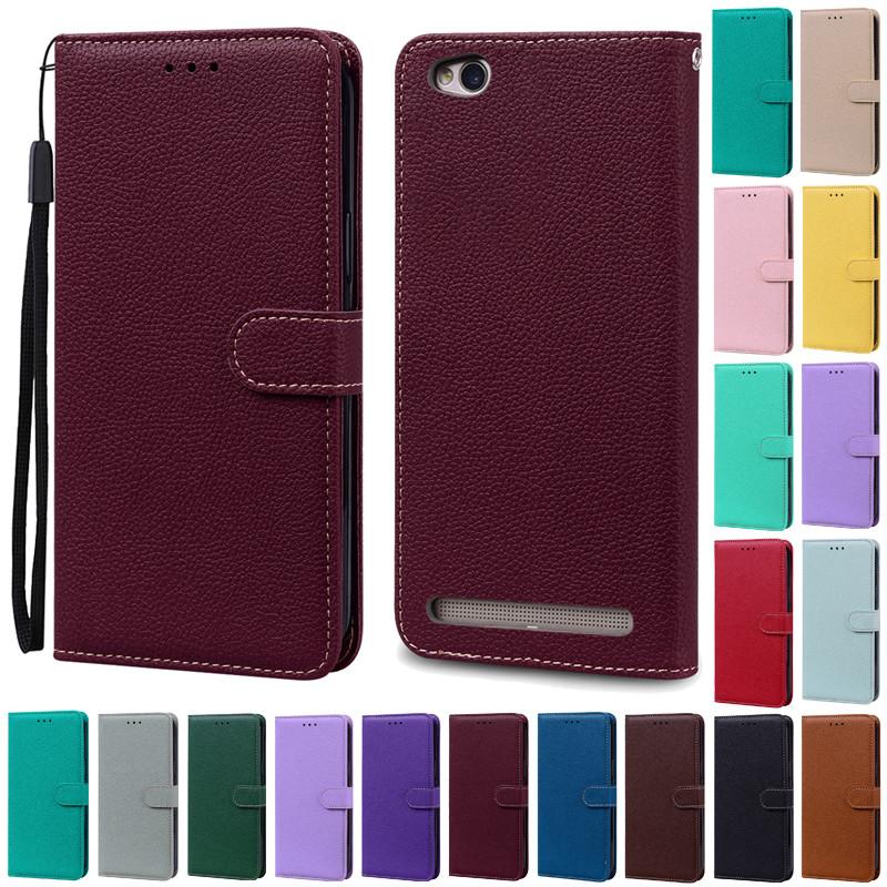 

For Xiaomi Redmi 5A Case Redmi 5a Leather Wallet Flip Case For Xiaomi Redmi 5A A5 Case 5.0 inch Flip Cover Phone Bags Fundas For Redmi 5A коричневий