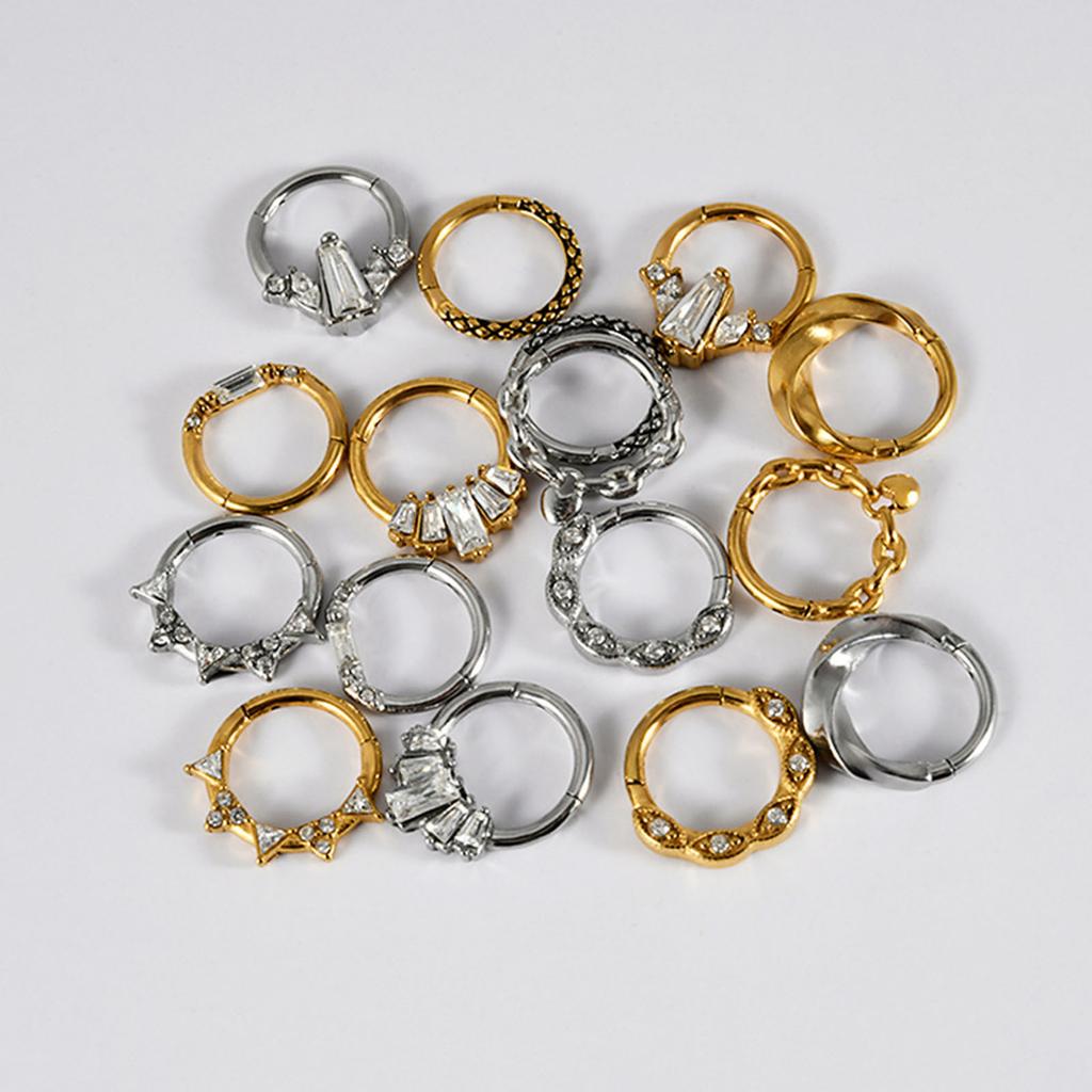 Multifunctional Nose Ring Seamless Design Comfortable Wear Body Piercing Jewelry Stainless Steel Fashion Accessories