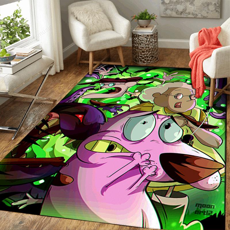 Courage the Cowardly Dog Rug Floor Mat for Living Room or Bedroom Soft and Comfortable Carpet a Gift for Birthday and Holiday.SFF0917204