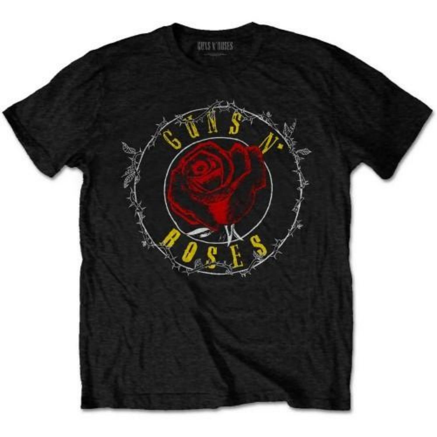 Guns N Roses Unisex Adult Paradise City Rose Circle T-Shirt XXXXL