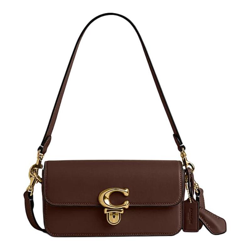 

COACH Studio 20 Adjustable Detachable Shoulder Strap Glove Tanned Crossbody Shoulder Bag Small Women s Maple Leaf коричневий