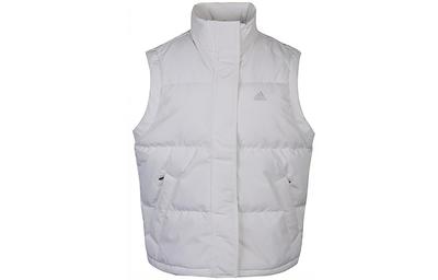 Down Vests Women's White Stand Collar Moderate GP2920