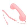 Retro-Telefonhörer Typ C Vintage Kabelgebundener Stecker in Handheld-Handy-Empfänger mit Lautsprecher und Mikrofon für Handy