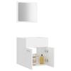 2 Piece Bathroom Furniture Set White Particleboard