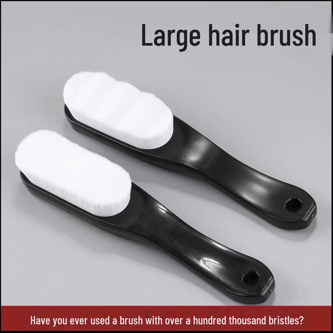 Extra Large Soft Bristle Nano Brush for Dusting and Maintenance Large Black & Gold Soft Bristle Brush; Wave Head