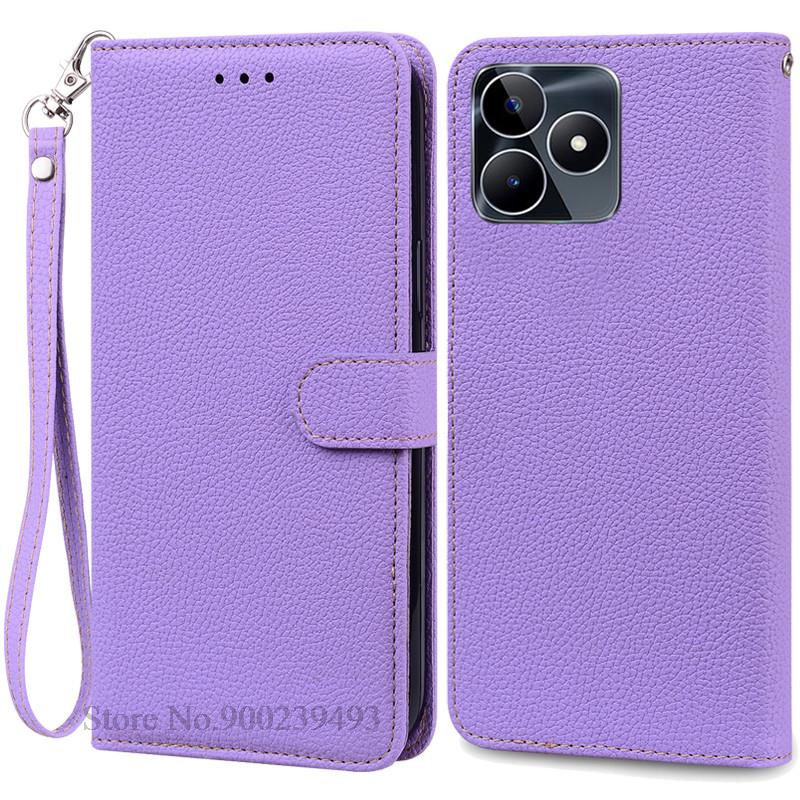 Pouzdro peněženka/flipový kryt z umělé kůže pro Realme C53, pouzdro z umělé kůže pro OPPO Realme C53 C 53, pouzdro na telefon Realme C53, pouzdro a kryt