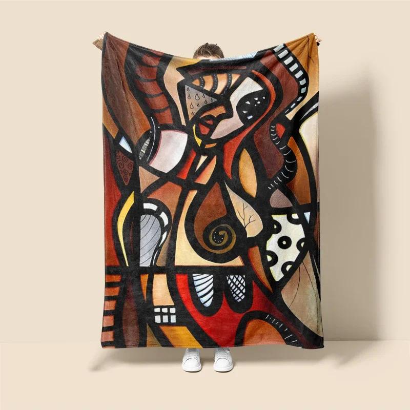 Plush Throw Blanket for Sofa or Bed  Natural  Animal Prints  Soft Thick Cozy Winter Blanket
