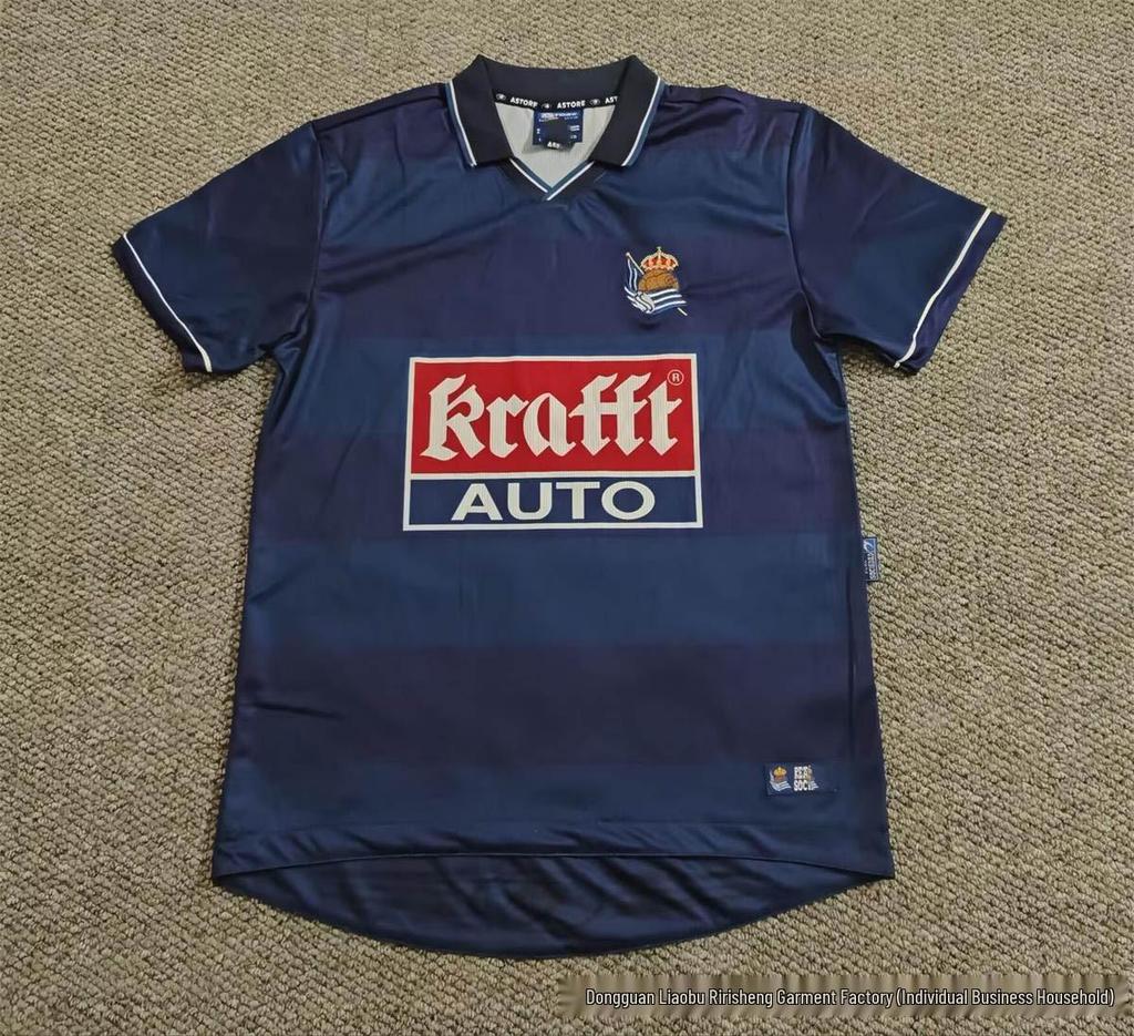 La Liga Retro Short Sleeve Jersey - Real Sociedad, Rayo Vallecano, Malaga, Oviedo Football Kit
