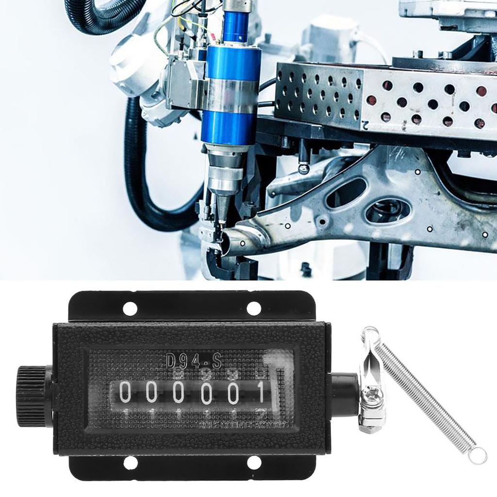 D94?S 0?999999 6místný mechanický počítadlo s nulováním, tažné