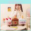 Cute Rainbow Cake Plush Toy Creative Birthday Gift Kids Home Decor