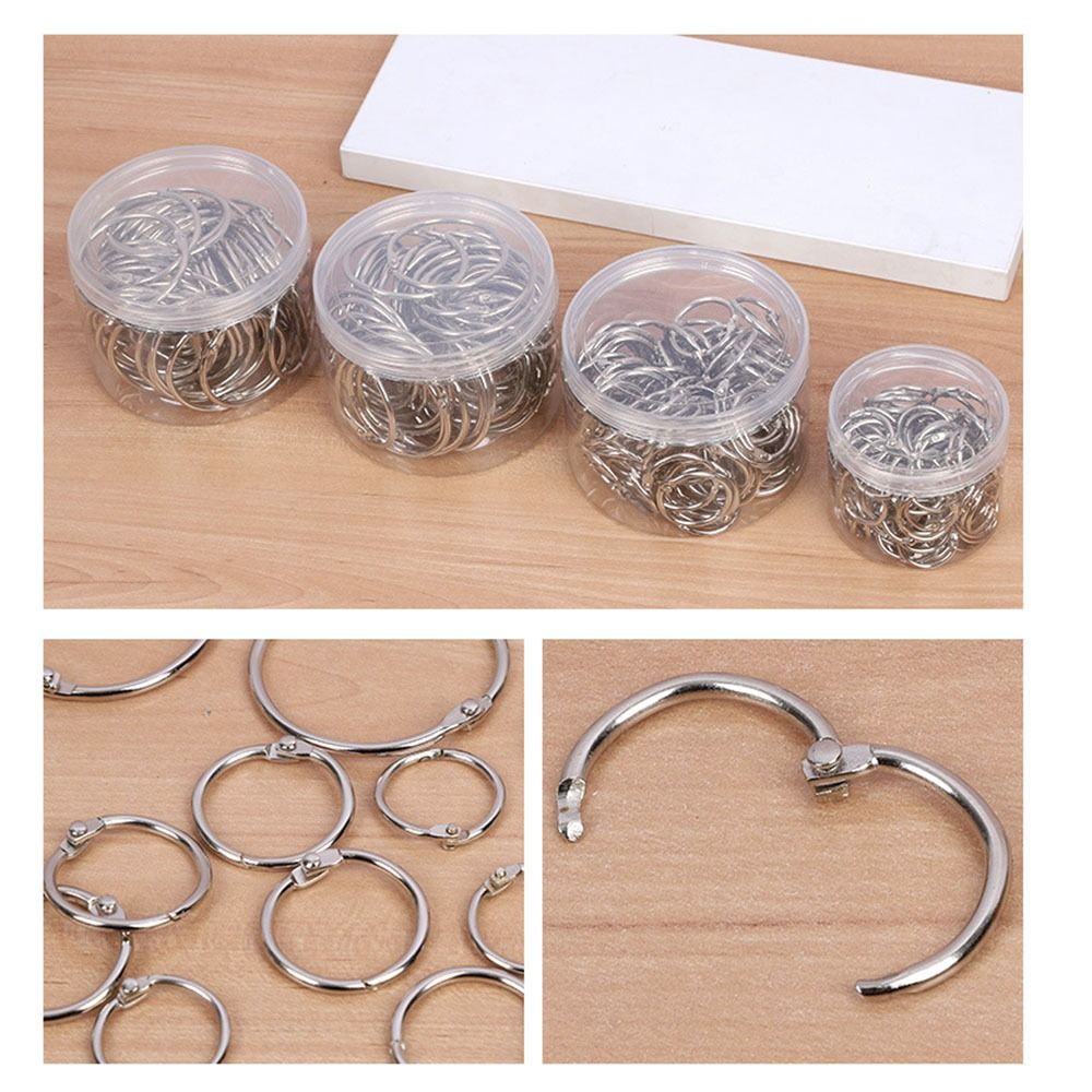 50/100Pcs Sturdy Loose Leaf Ring O Ring Paper Binder Ring Split Rings  Daily Organizing