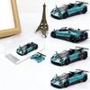 Rhino Model&Decode 1/64 Pagani Zonda Kunlun Carbon Fiber Blue Alloy Die Casting Car Model Birthday Gift