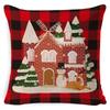 New Christmas Linen Body Pillow For Office Sofa Home Soft Nap Waist Cushion Comfortable Headboard Cushion For Lumbar Support