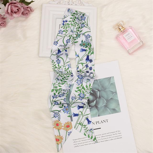 Brand Horse Bag Scarf 2024 New Design Wow Women Luxury 100% Silk Scarf Fashion Headwear Skinny Hair Scarves Neckerchief