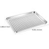 Stainless Steel Baking Pan Multi Function Pizza Dumpling Bread Baking Tray High Temp Resistance Easy Clean Reusable Daily Use